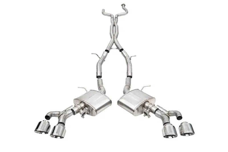 Corsa 22-25 Cadillac CT4 V Blackwing 3in Active Valve Cat-Back - 4.5in Polished Tip