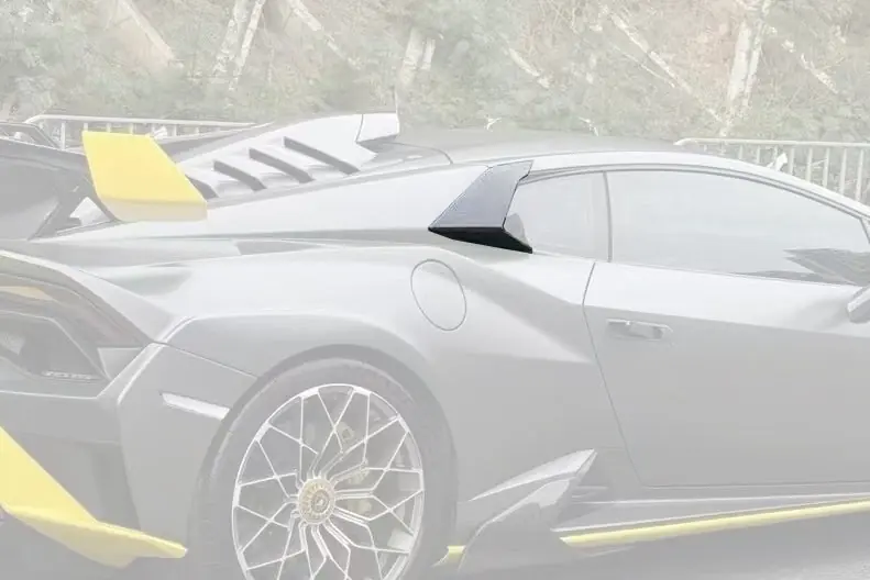 Carbonado Aero Autoclave Carbon Fiber Quarter Window Scoops | 2021-2024 Lamborghini Huracan STO
