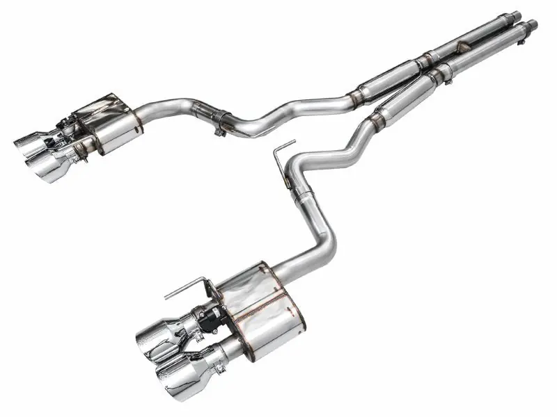 AWE Tuning 21-23 Ford Mustang Mach 1 SwitchPath Cat-Back Exhaust w/ Quad Chrome Silver Tips