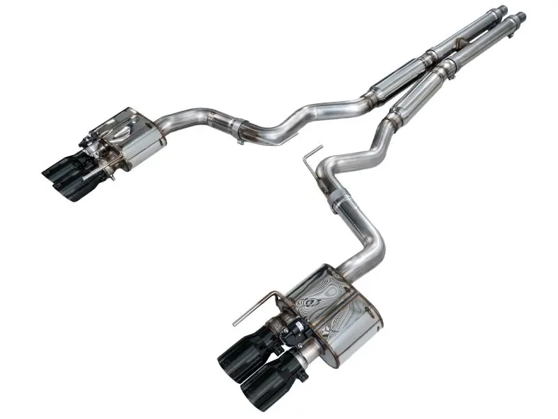 AWE Tuning 18-23 S550 Mustang GT SwitchPath Exhaust - Diamond Black Tips