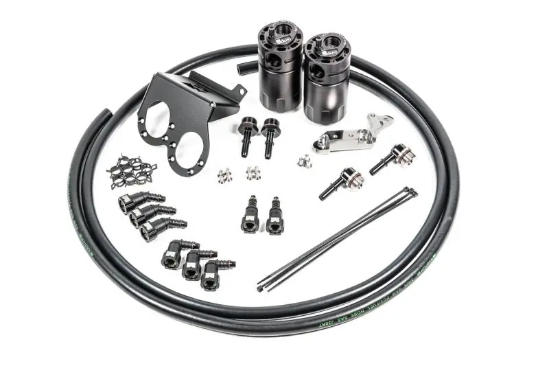 Radium Engineering Dual Catch Can Kit 17-19 Corvette LT1 w/ Dry Sump Fluid Lock