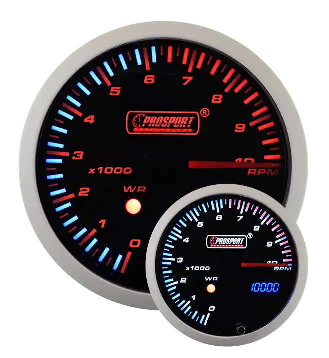 Prosport 3-1/3" JDM Electrical Tachometer With Peak/Warning