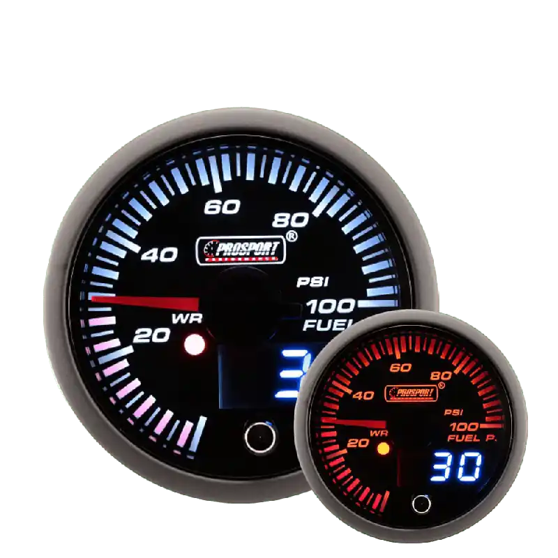 Prosport 2-3/8" JDM Electrical Fuel Pressure Gauge