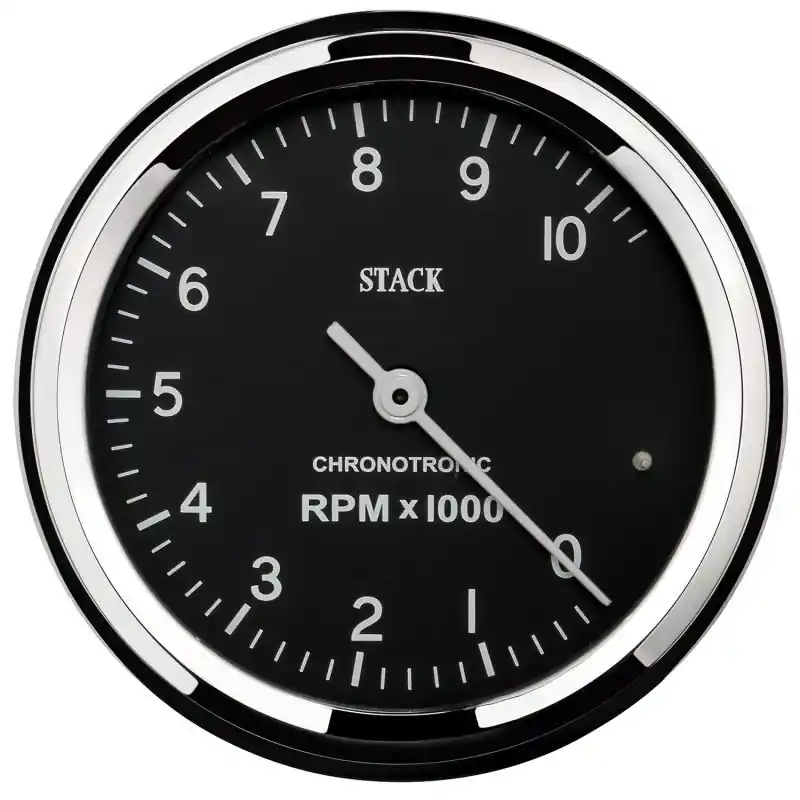 Autometer Chronocentric Tachometer - 80mm Blk - 0-10K RPM