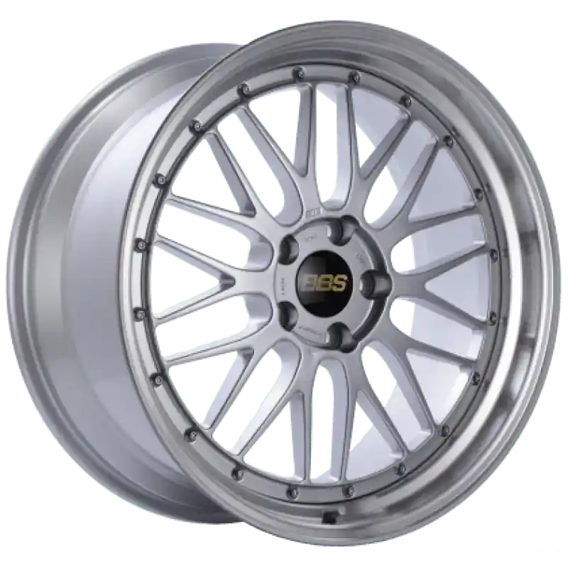 BBS LM 18x9.5 5x114.3 ET38 Diamond Silver Center Diamond Cut Lip Wheel -82mm PFS Req (S/O No Cancel)
