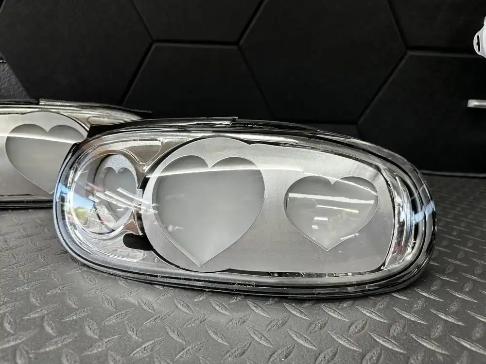 NTXGlow Clear Diffused Heart Tail Lights | 1990-1997 Na Mazda Miata