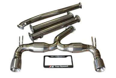 Evo X Top Speed Pro 1 Catback + Test Pipe Combo