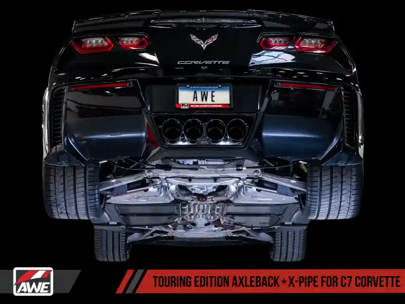 AWE Tuning 14-19 Chevy Corvette C7 Z06/ZR1 Touring Edition Axle-Back Exhaust w/Black Tips