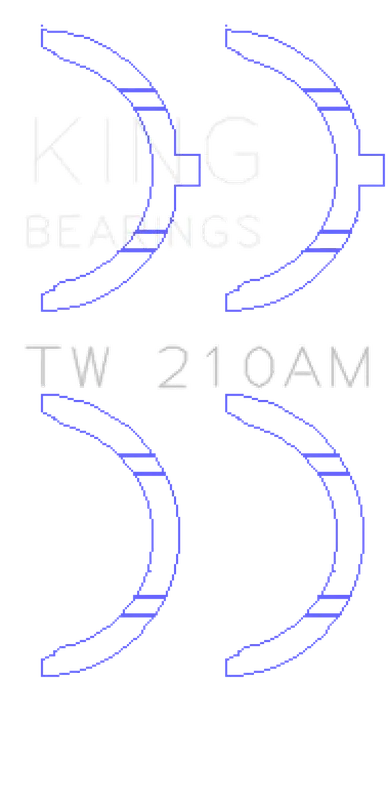 King Engine Bearings Toyota 5R/2M/4M/5ME/5MGE/7MGE/7MGTE Thrust Washer Set