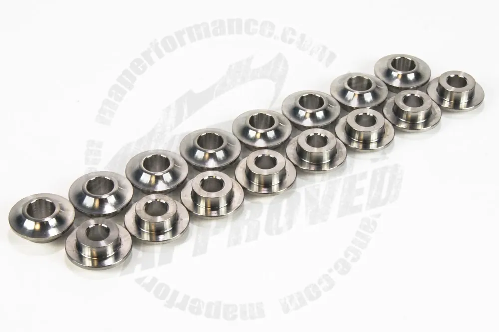 MAP Titanium Valve Spring Retainers, Set of 16 | 2003-2006 Mitsubishi Evo 8/9 (MAP EVO-TR)