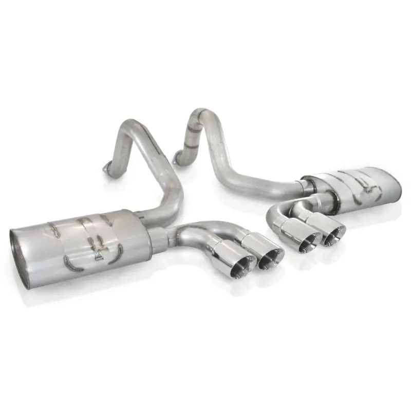 Stainless Works 1997-04 Corvette C5 3in Axle Back Quad 3-1/2in Slash-Cut Tips