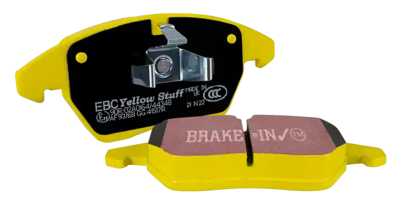 EBC 04-05 Mitsubishi Lancer Evo 8 2.0T (FQ400 w/Alcon Caliper) Yellowstuff Front Brake Pads