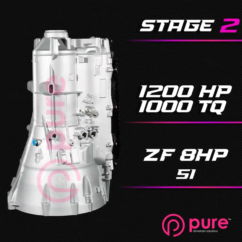 Pure Drivetrain Solutions ZF 8HP51 Stage 2 Transmission Rebuild 2020+ A90 / A91 GR Supra