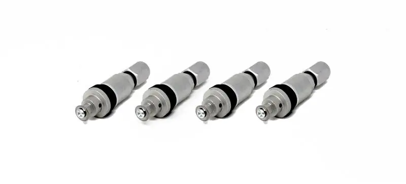 Torque Solution Billet TPMS Valve Stem Kit (Silver) 2008+ Subaru Legacy Impreza WRX / STi