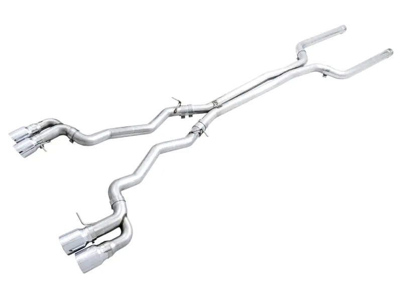 AWE Tuning 18-19 BMW M5 (F90) 4.4T AWD Cat-Back Exhaust - Track Edition (Chrome Silver Tips)