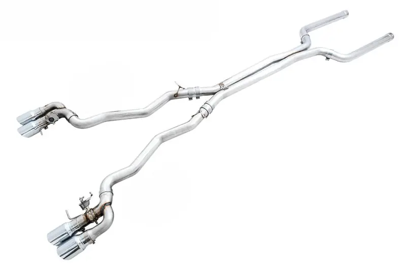 AWE Tuning 18-19 BMW M5 (F90) 4.4T AWD SwitchPath Cat-Back Exhaust - Chrome Silver Tips