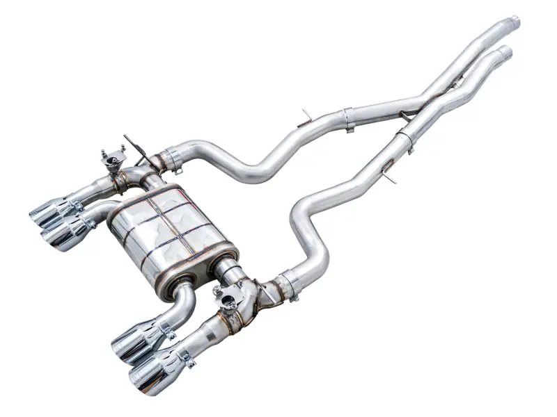 AWE Tuning BMW F8X M3/M4 SwitchPath Cat-Back Exhaust - Chrome Silver Tips