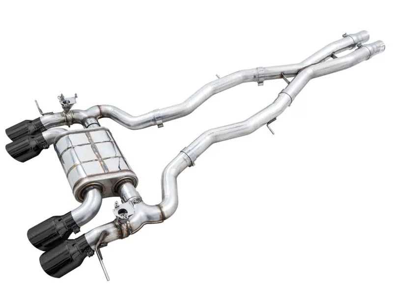 AWE Tuning SwitchPath Cat-Back Exhaust for BMW G8X M3/M4 - Diamond Black Tips