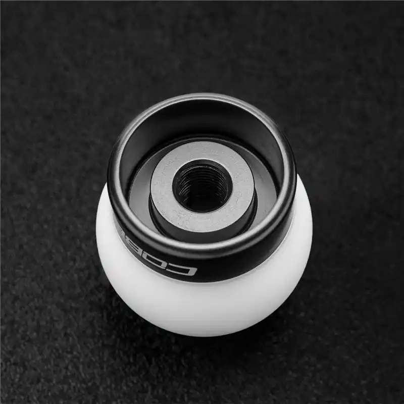 Cobb Ford Mustang Shift Knob White with Black Base