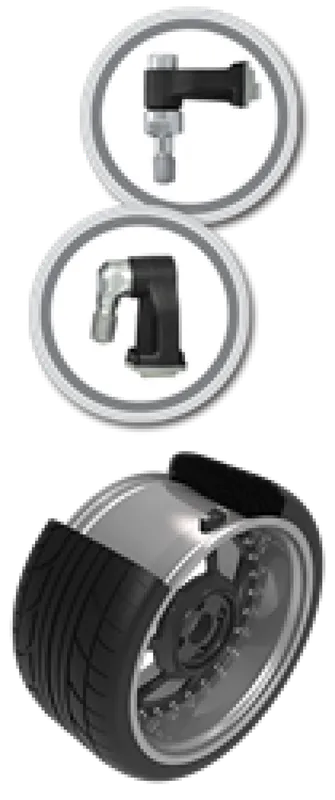 Schrader TPMS Sensor - Clamp-In Programmable 90 Degree EZ-Sensor ( valve stem not included )