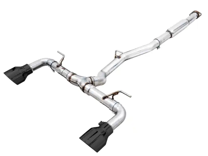 AWE Tuning Subaru BRZ / Toyota GR86 / Toyota 86 Track Edition Cat-Back Exhaust- Diamond Black Tips