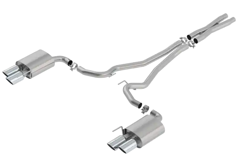 Borla S-Type Cat Back 18-20 Ford Mustang GT Convertible 2.5in pipe 4in tip