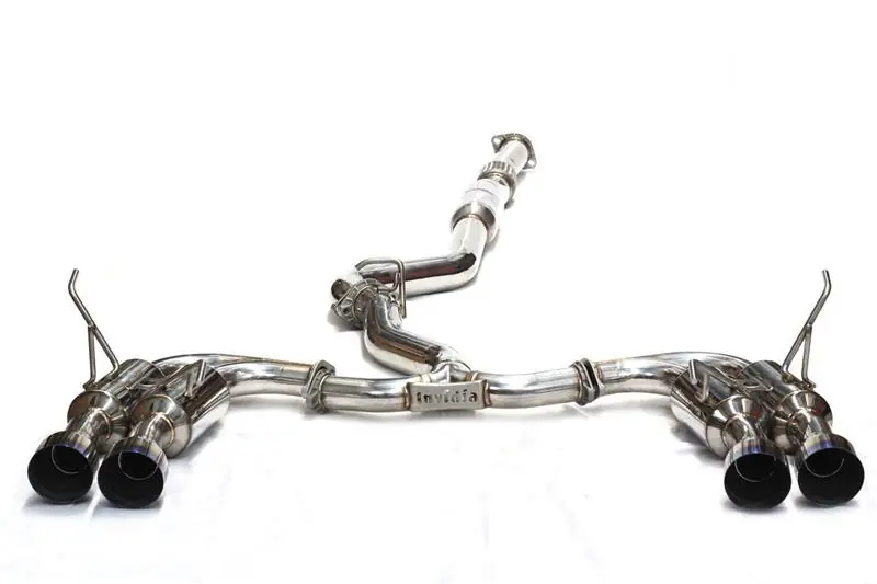 Invidia 2015+ Subaru WRX / STI Gemini/R400 Single Layer Quad Titanium Tip Cat-Back Exhaust