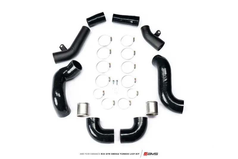 AMS Performance 2009+ Nissan GTR R35 OMEGA Turbo Kit 3in Lower Intercooler Pipes (OMEGA 11)
